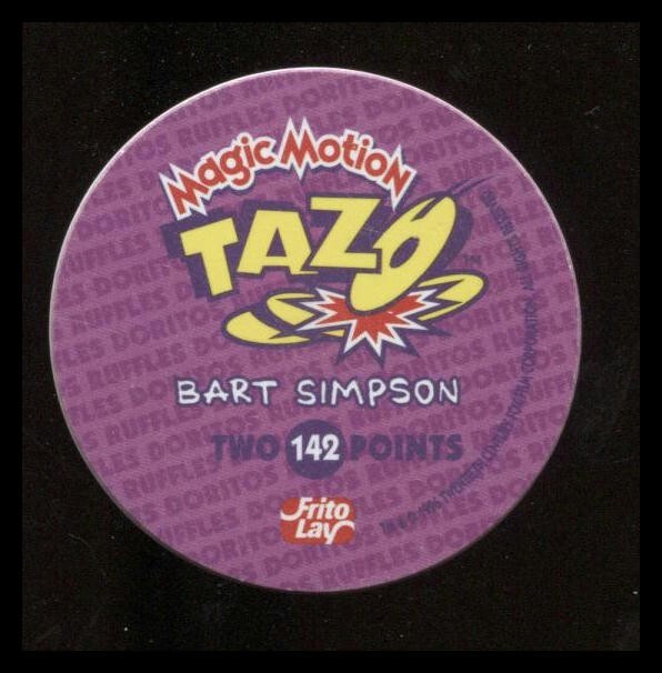 Tazo Simpsons Magic Motion Bart Simpson #142