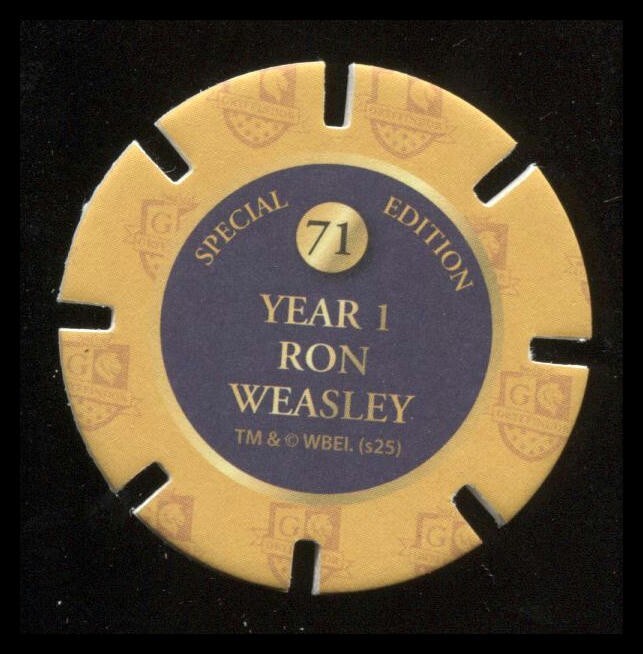 Coles Harry Potter Magical Discs Special Edition Year 1 Ron Weasley #71