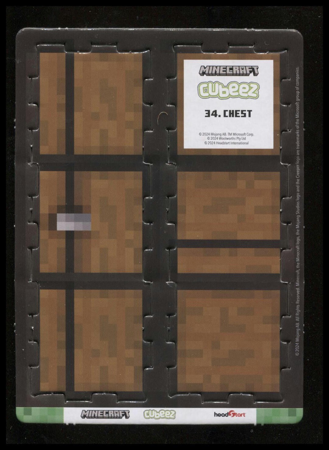 Minecraft Cubeez Chest #34 Near Mint