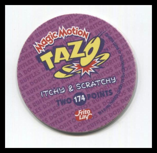 Tazo Simpsons Magic Motion Itchy & Scratchy #174
