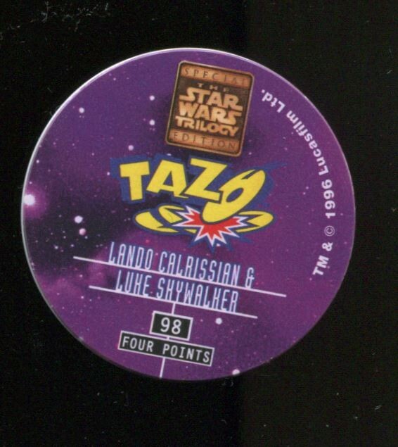 Tazo Star Wars Lando Calrissian & Luke Skywalker #98
