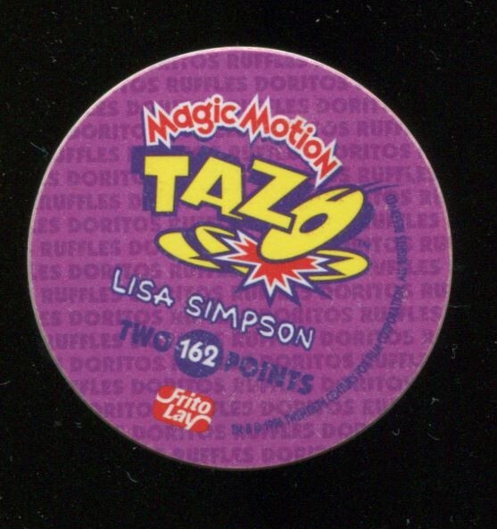 Tazo Simpsons Magic Motion Lisa Simpson #162
