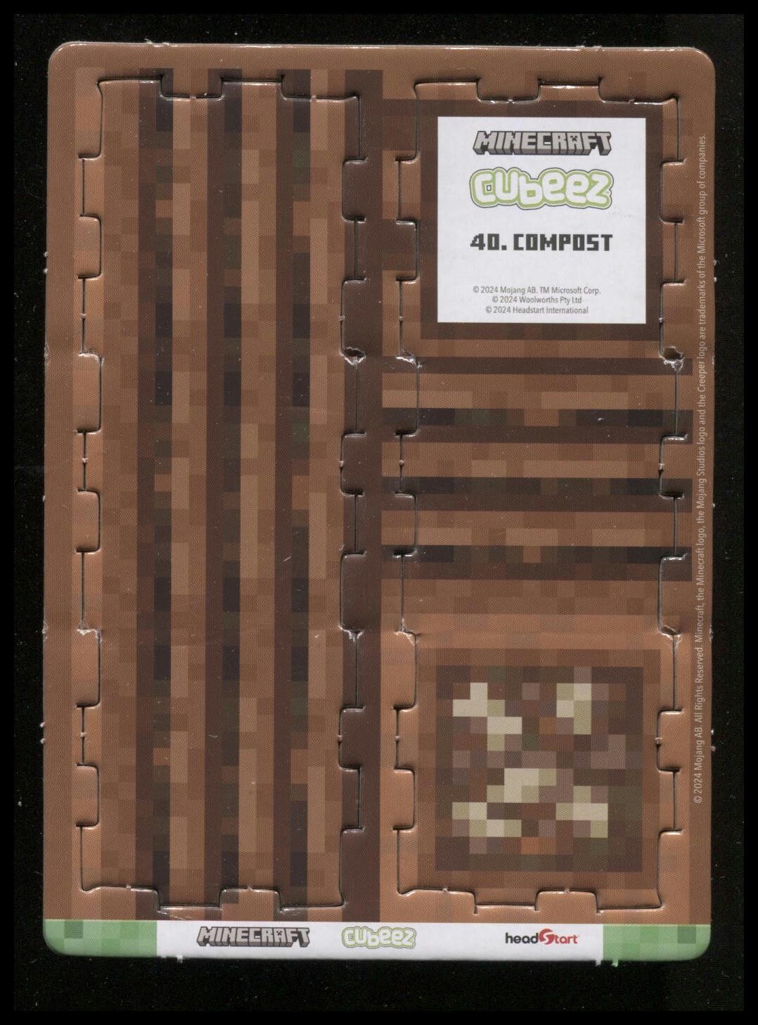 Minecraft Cubeez Compost #40 Near Mint