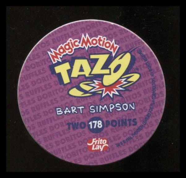 Tazo Simpsons Magic Motion Bart Simpson #178