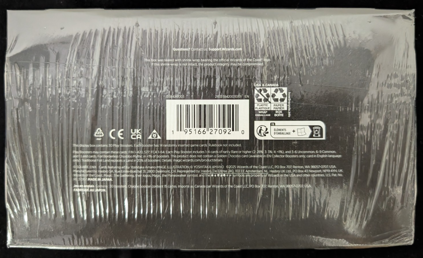 MTG Magic SEALED UNOPENED Final Fantasy Play Booster Box