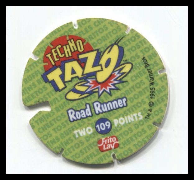 Tazo Techno Looney Tunes Warner Bros Road Runner #109