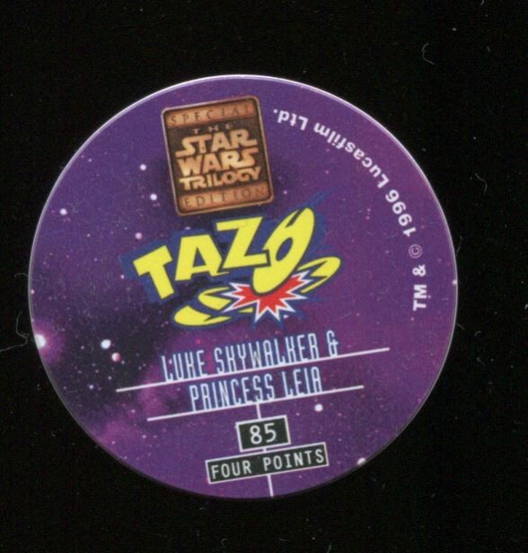 Tazo Star Wars Luke Skywalker & Princess Leia #85