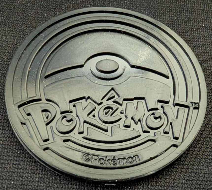 Pokemon Flip Coin Orange Glitter Holofoil Lycanroc