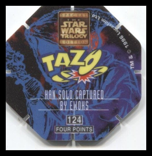 Tazo Techno Star Wars Han Solo Captured By Ewoks #124