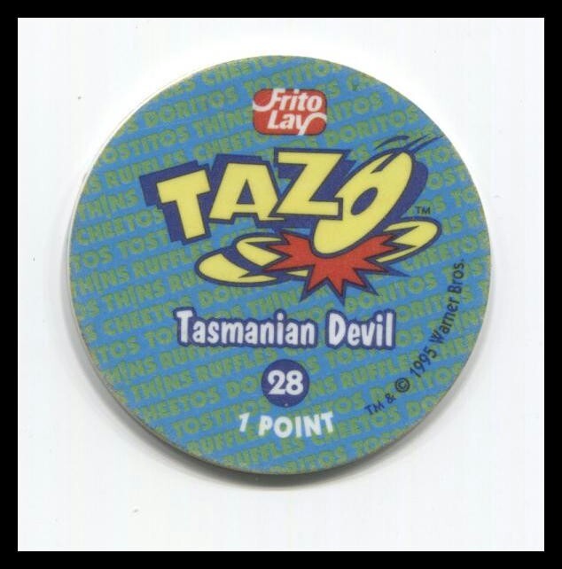 Tazo Looney Tunes Warner Bros Tasmanian Devil #28