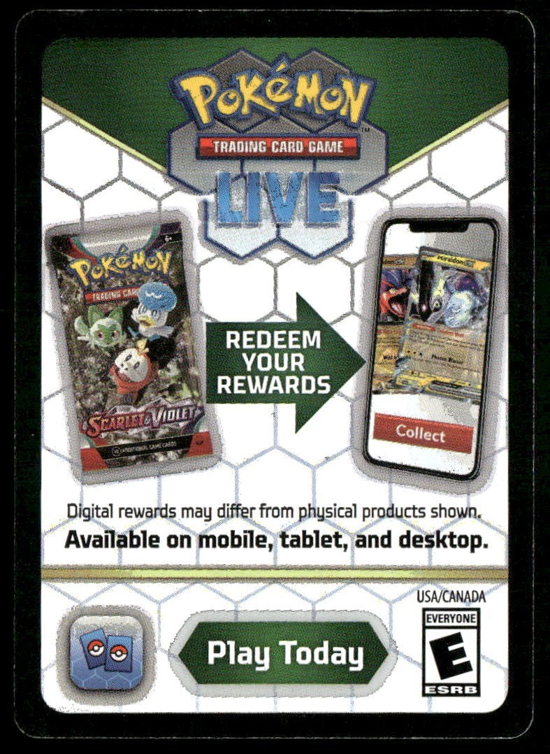 Pokemon TCG Code Card Scarlet & Violet Destined Rivals Elite Trainer Box