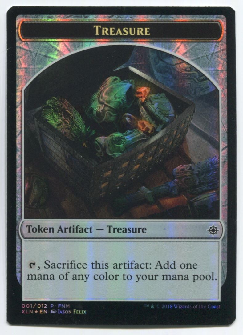 MTG Magic XLN Merfolk / Treasure Foil #1 Near Mint