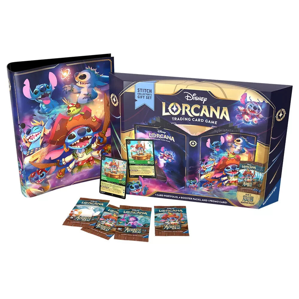 Disney Lorcana TCG Azurite Sea Stitch Booster Collectors Gift Set NEW SEALED