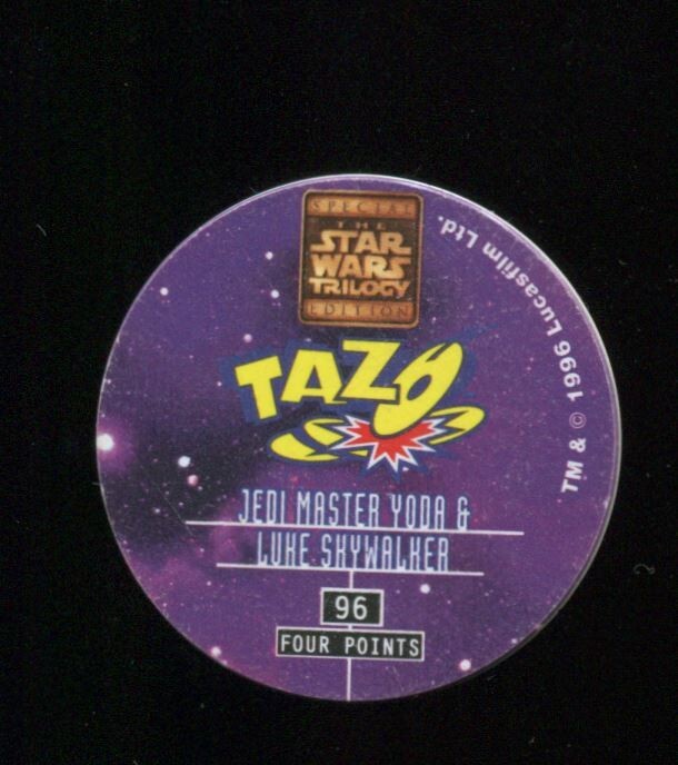 Tazo Star Wars Jedi Master Yoda & Luke Skywalker #96