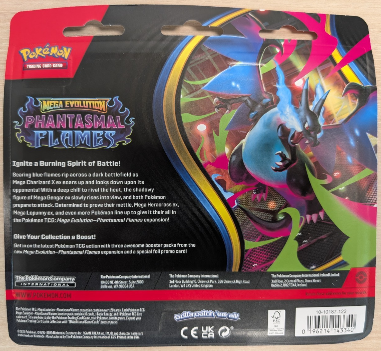 Phantasmal Flames 3 Pack Blister Weavile Pokemon TCG