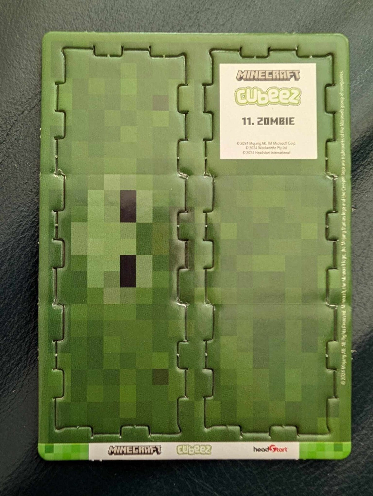 Minecraft Cubeez Zombie #11 Near Mint