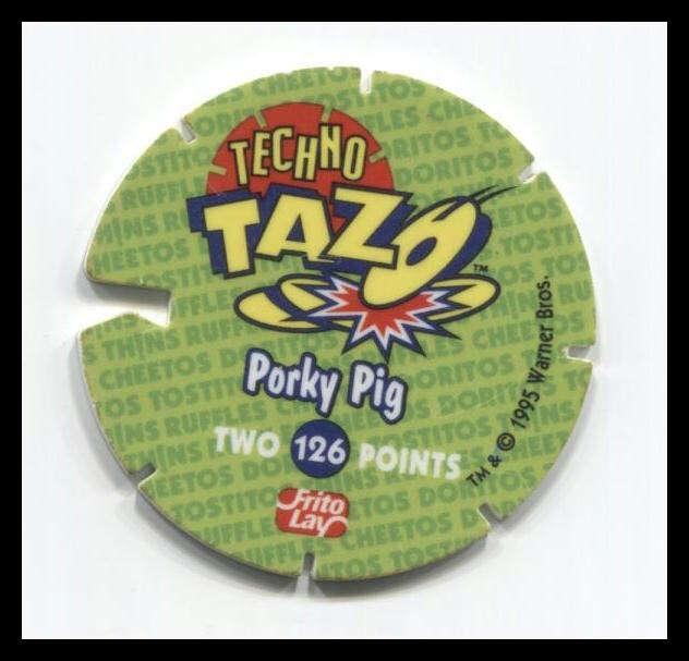 Tazo Techn Looney Tunes Warner Bros Porky Pig #126
