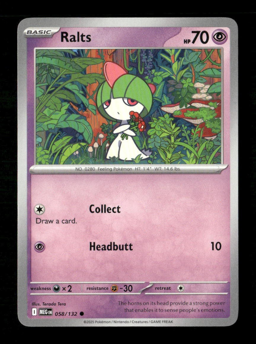 Ralts #058/132 Normal Pokemon Mega Evolution