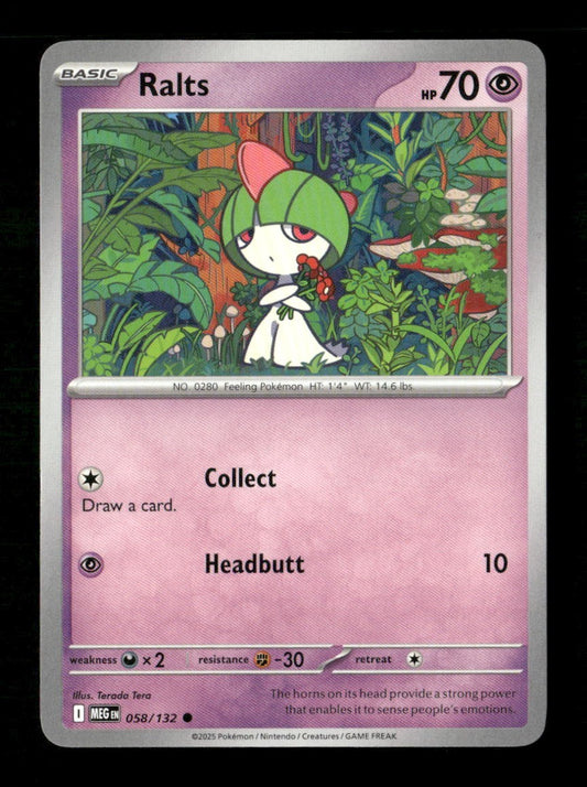 Ralts #058/132 Normal Pokemon Mega Evolution