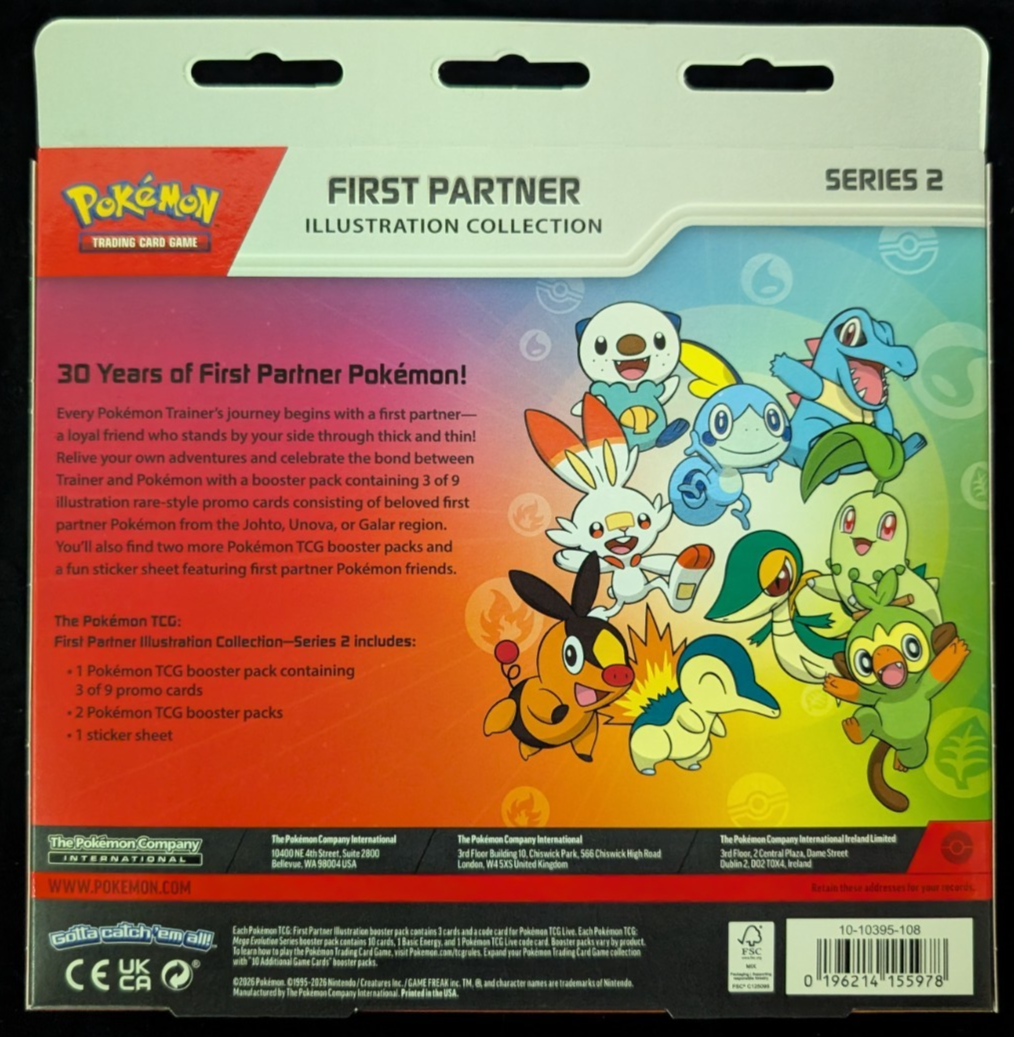 Mega Evolution First Partner Illustration Collection Series 2 Pokemon TCG SEALED