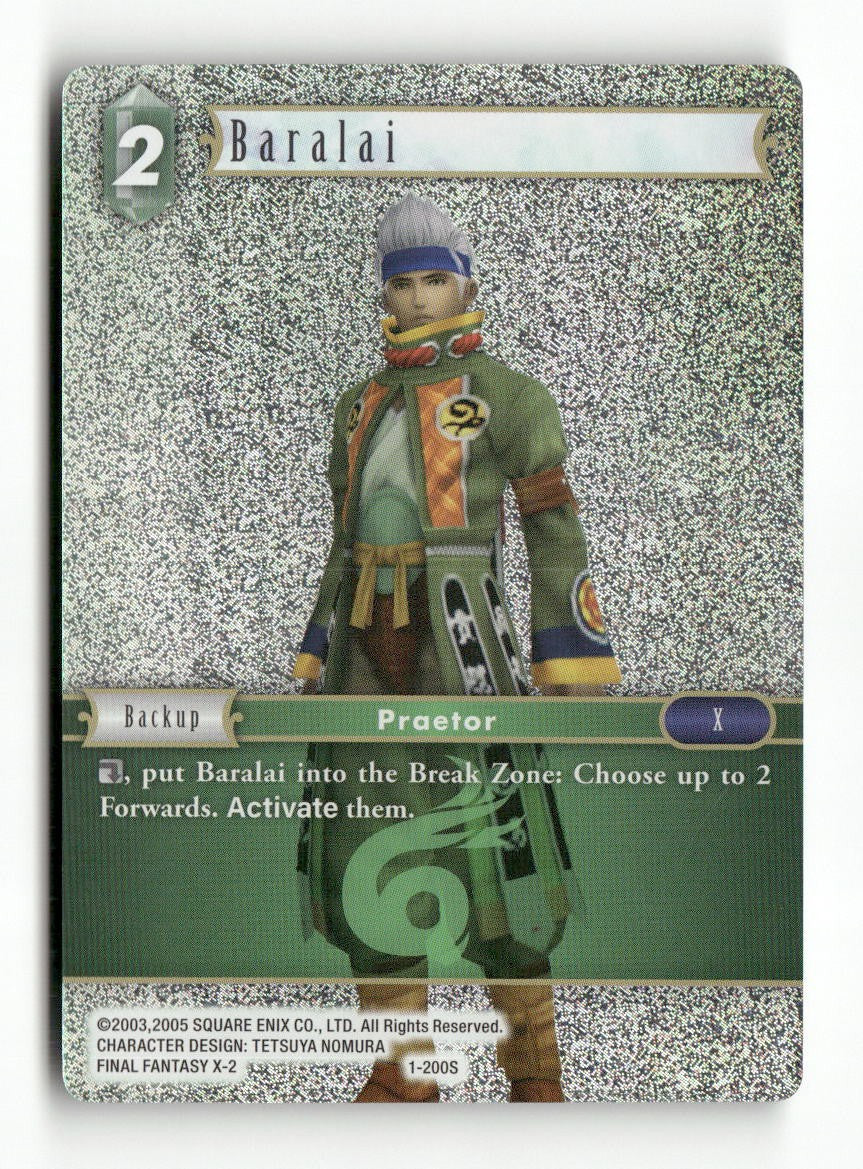 Baralai 1-200S Starter Opus I Final Fantasy Foil Near Mint WAVE 1
