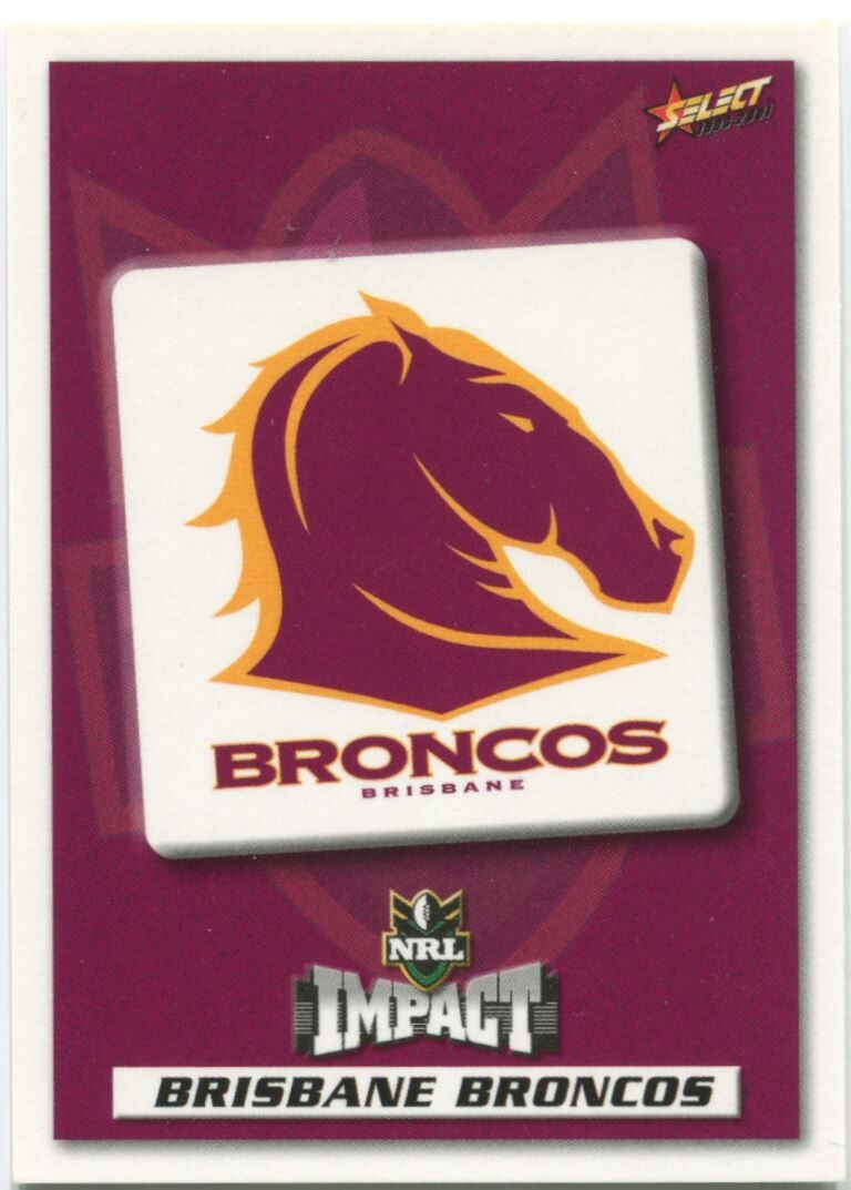 NRL 2001 Select Impact Brisbane Broncos #3 Near Mint