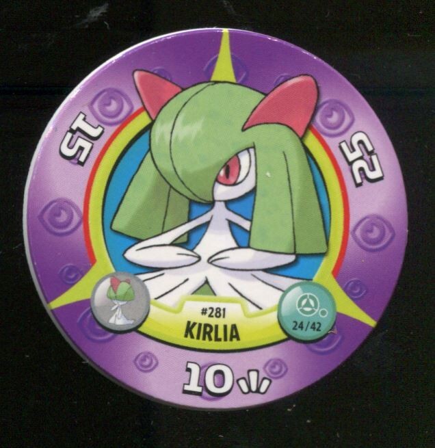 Pokemon Tazo Disc Pog Kirlia #281 #24 /42