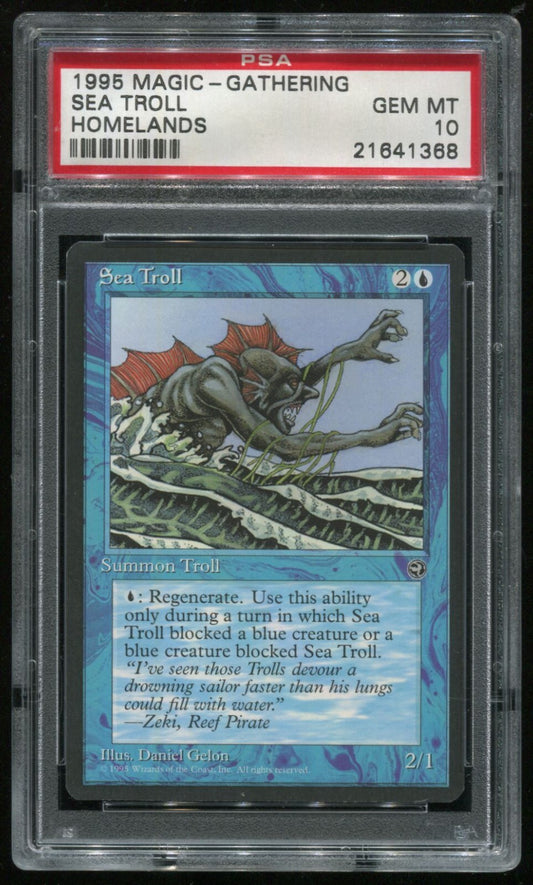 MTG Magic 1995 Homelands Sea Troll PSA 10 Gem Mint