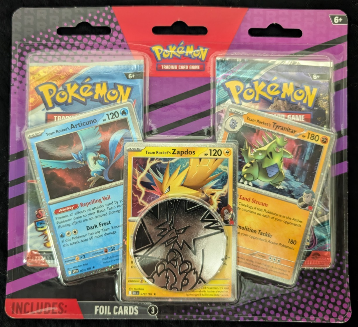 Enhanced 2 Pack Blister Articuno, Zapdos, Tyranitar Pokemon TCG NEW SEALED