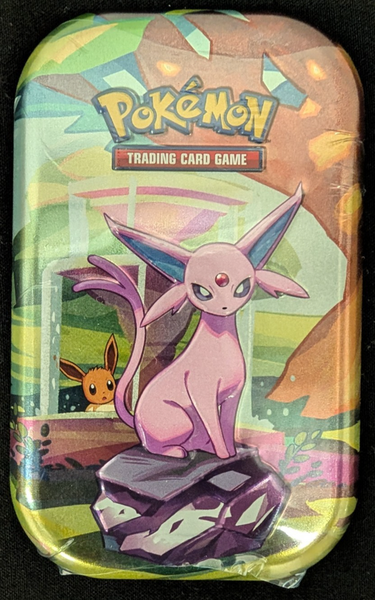 Scarlet & Violet Prismatic Evolutions Mini Tin Espeon Art Pokemon TCG SEALED