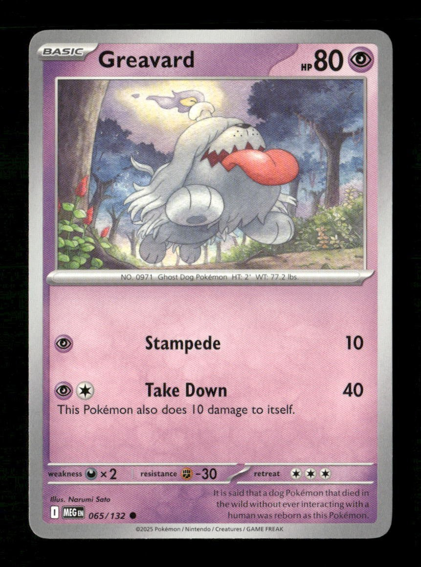 Greavard #065/132 Normal Pokemon Mega Evolution