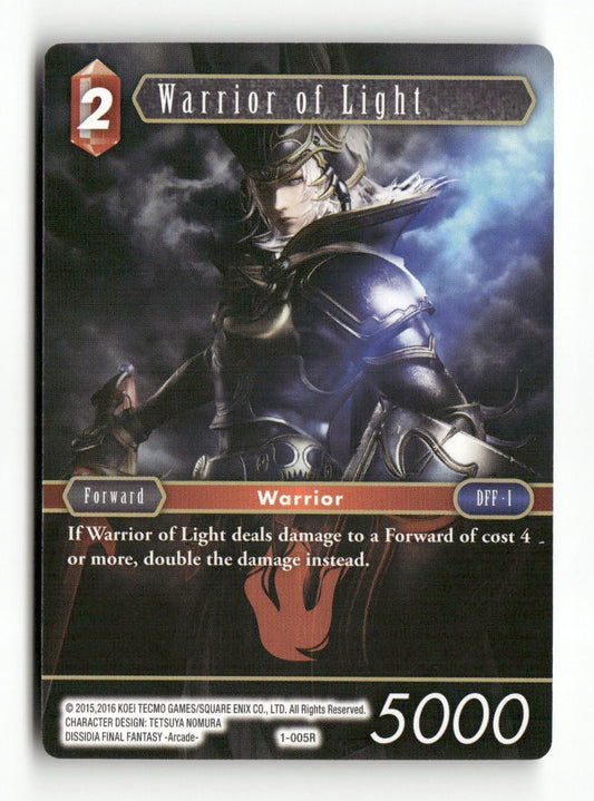 Warrior of Light (Fire) 1-005R Rare Opus I Final Fantasy Near Mint