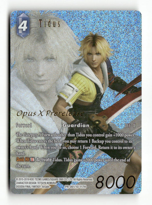 Tidus (Prerelease Promo) PR-061/10-117H FF: Promo Cards Final Fantasy Foil NM