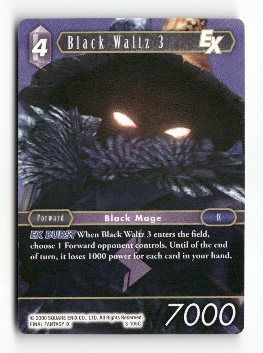 Black Waltz 3 EX 3-105C Common Opus III Final Fantasy Near Mint