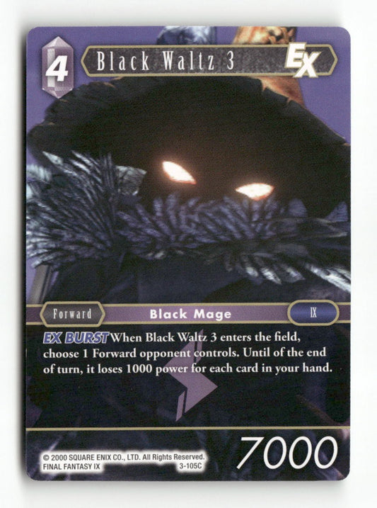 Black Waltz 3 EX 3-105C Common Opus III Final Fantasy Near Mint