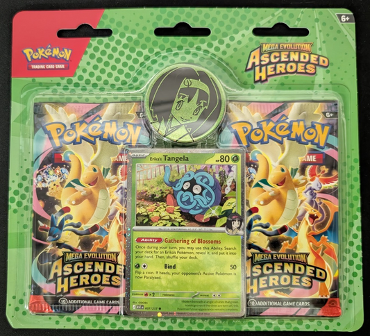Mega Evolution Ascended Heroes Collection Blister Erika Pokemon TCG NEW SEALED