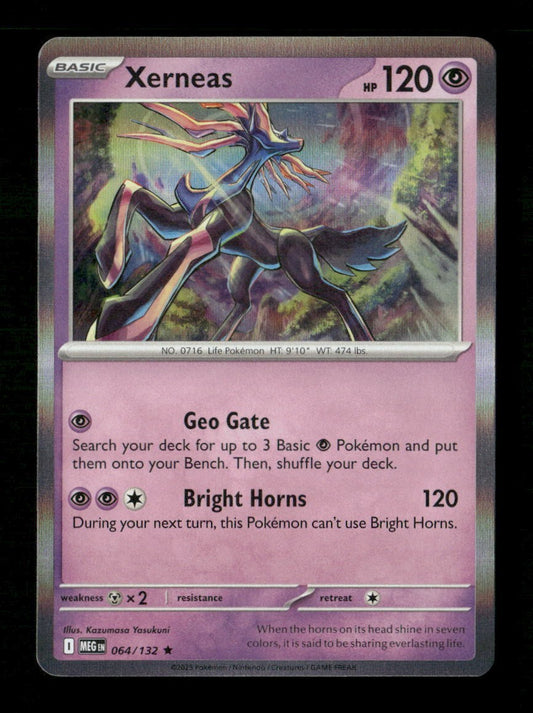 Xerneas #064/132 Holofoil Pokemon Mega Evolution