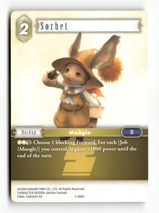 Sorbet 2-086C Common Opus II Final Fantasy Near Mint