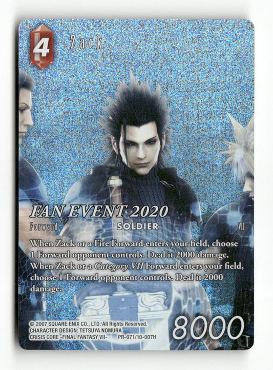 Zack - PR071/007H PR071/007H Promo FF: Promo Cards Final Fantasy Foil Near Mint