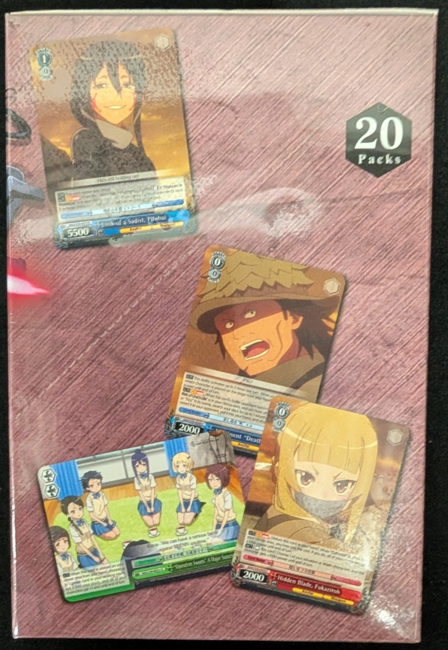 Sword Art Alt. Gun Gale Online Reprint Booster Box Weiss Schwars English TCG