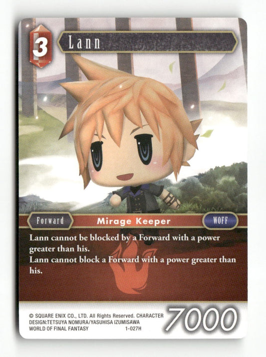 Lann (Alternate Art Promo) PR-004/1-027H Hero FF: Promo Cards Final Fantasy NM