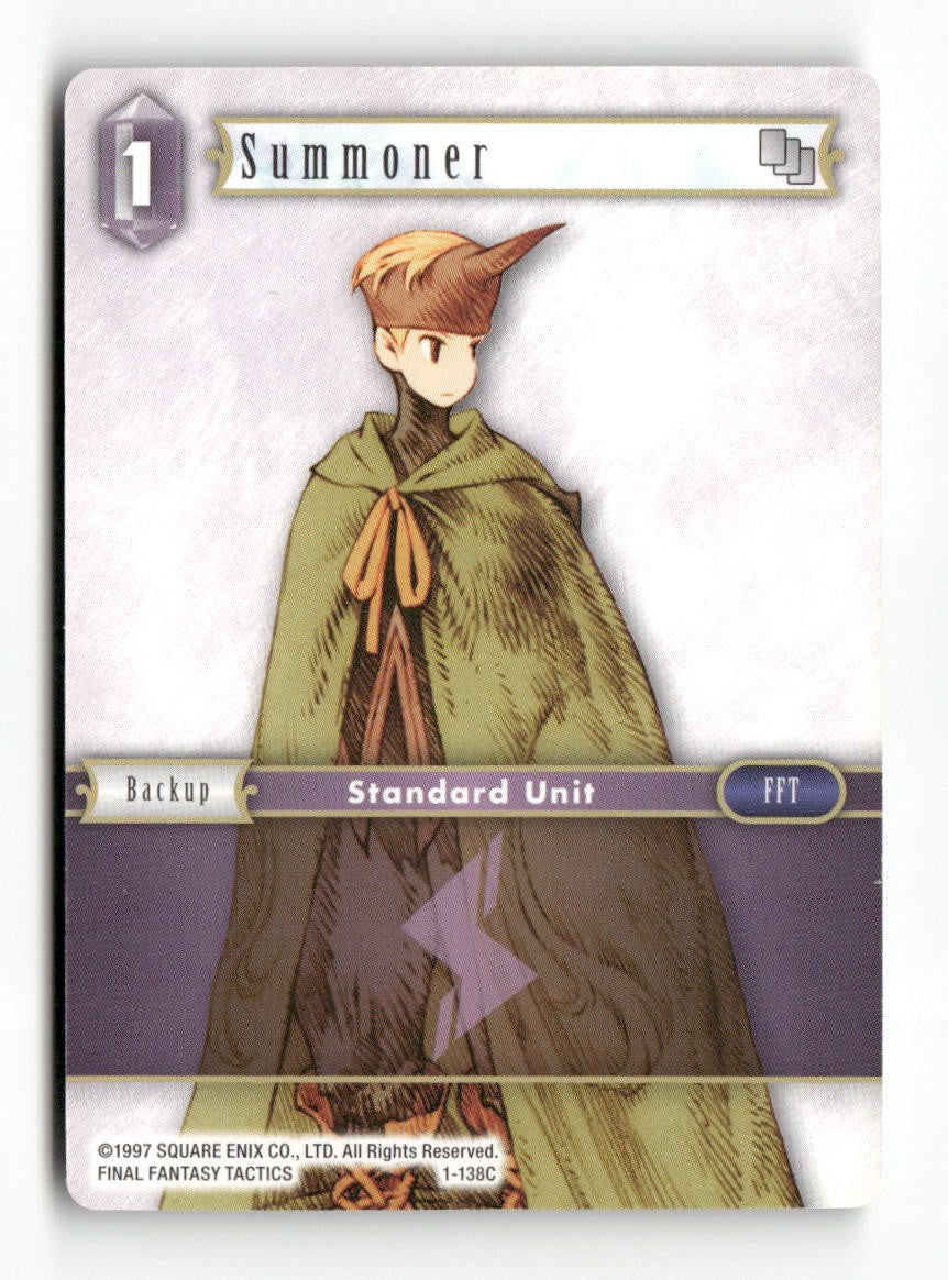 Summoner (Male Unit) 1-138C Common Opus I Final Fantasy Near Mint