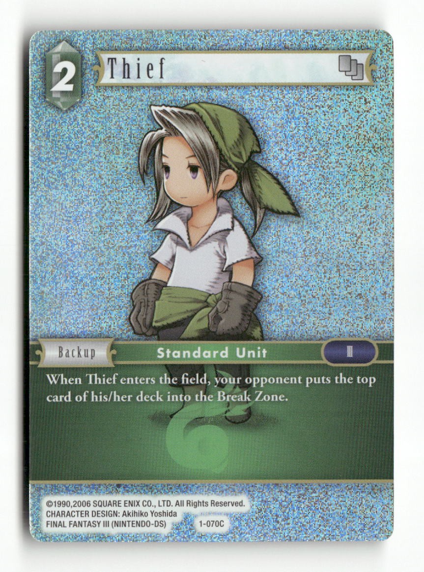 Thief (Luneth) 1-070C Common Opus I Final Fantasy Foil Near Mint