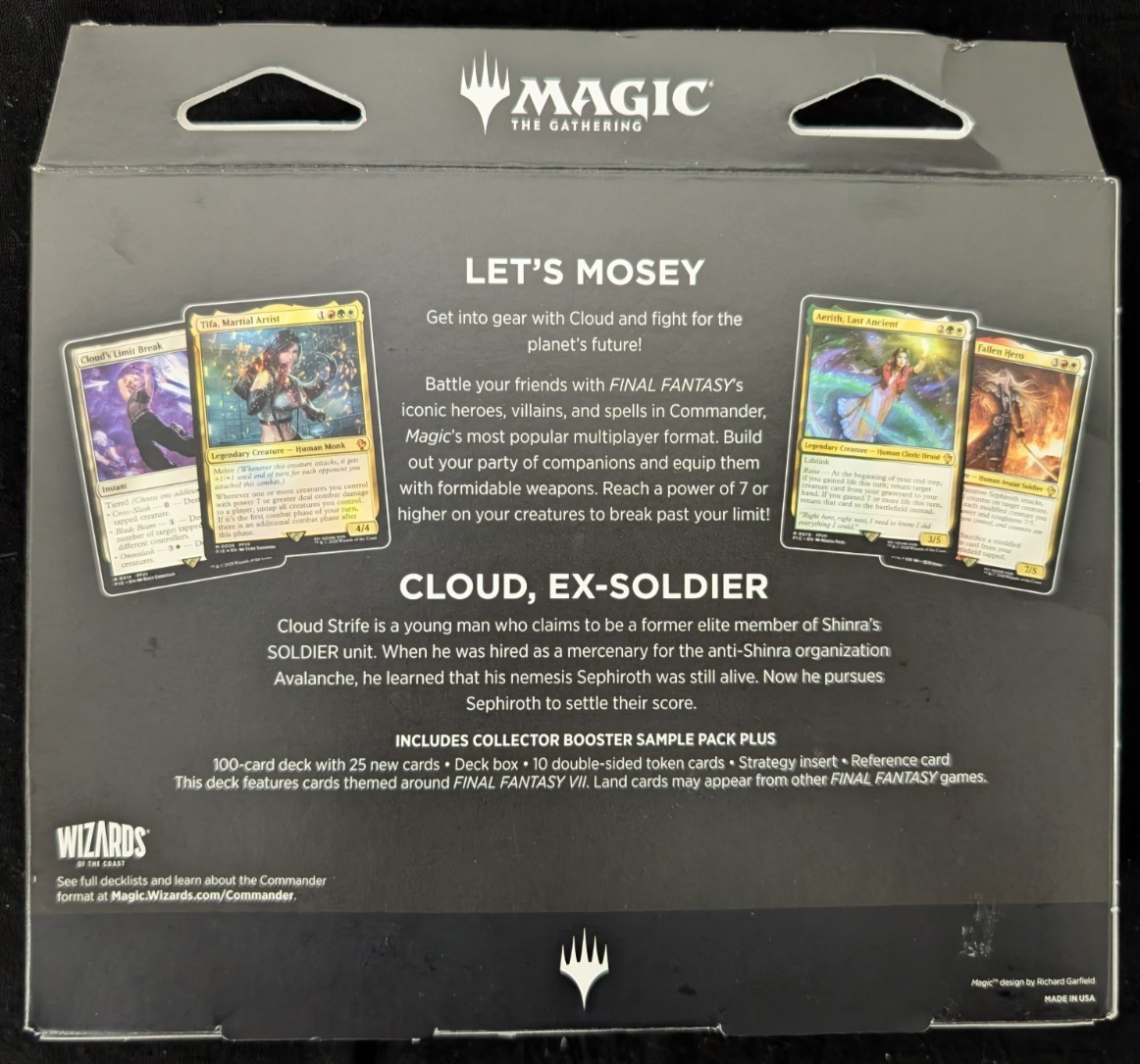 MTG Magic The Gathering Final Fantasy Commander Deck Bundle NEW SEALED
