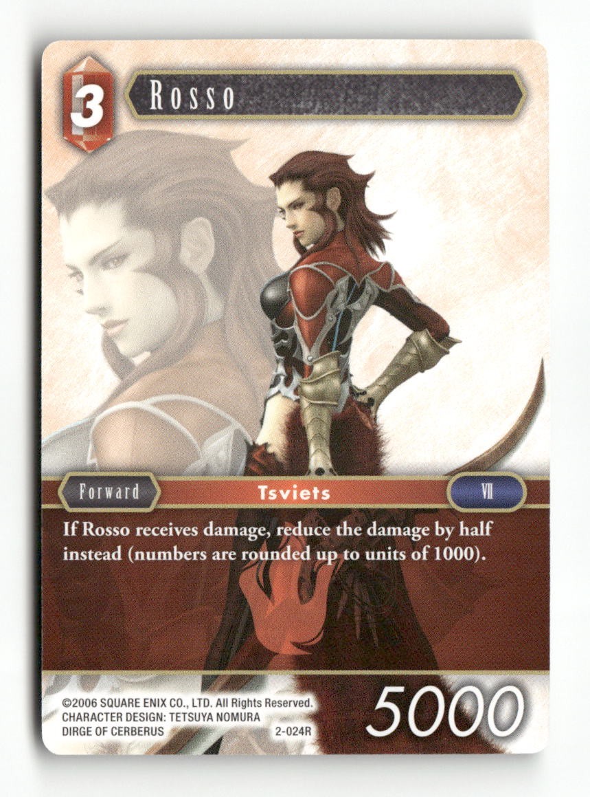 Rosso 2-024R Rare Opus II Final Fantasy Near Mint