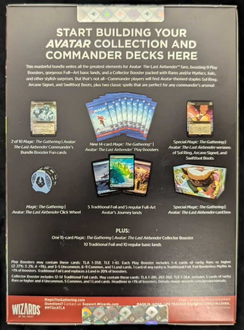 MTG Magic The Gathering Avatar The Last Airbender Commander's Bundle NEW SEALED