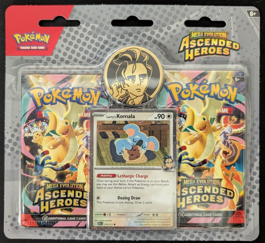Mega Evolution Ascended Heroes Collection Blister Larry Pokemon TCG NEW SEALED