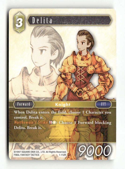 Delita (Rare) 1-112R Rare Opus I Final Fantasy Near Mint