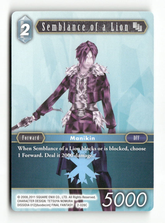 Semblance of a Lion 2-028C Common Opus II Final Fantasy Near Mint