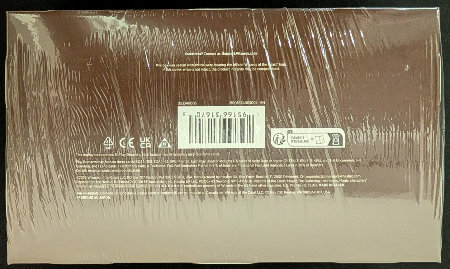MTG Magic The Gathering SEALED Secrets Of Strixhaven Play Booster Box